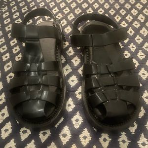 Brand new with tags. Beautiful black sandals.